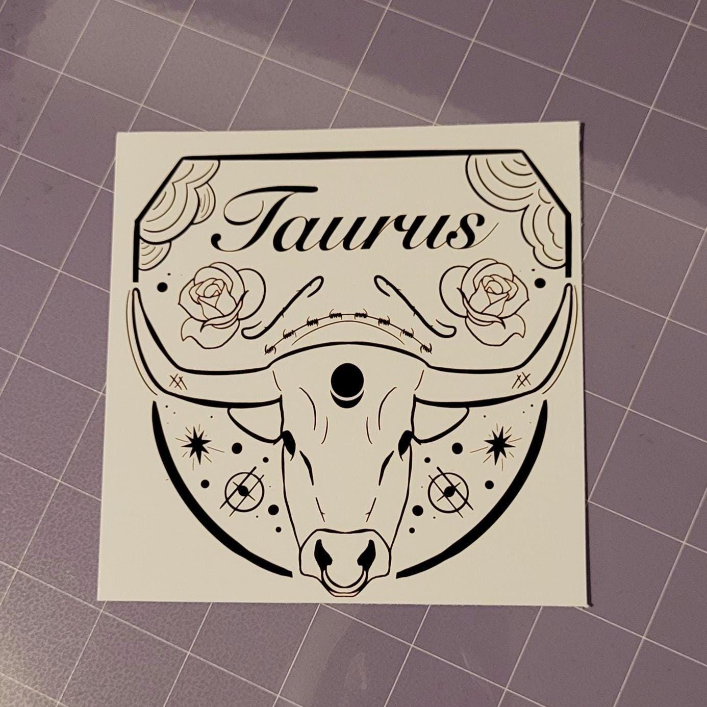 Taurus Zodiac Sign Card