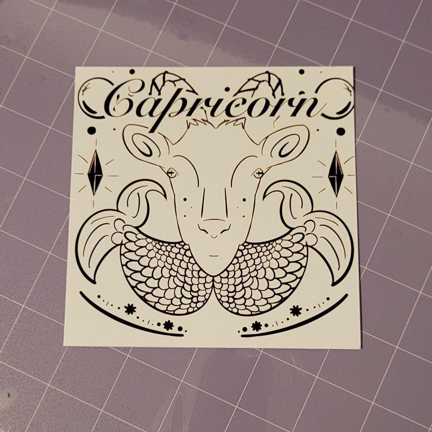 Capricorn Zodiac Sign Card