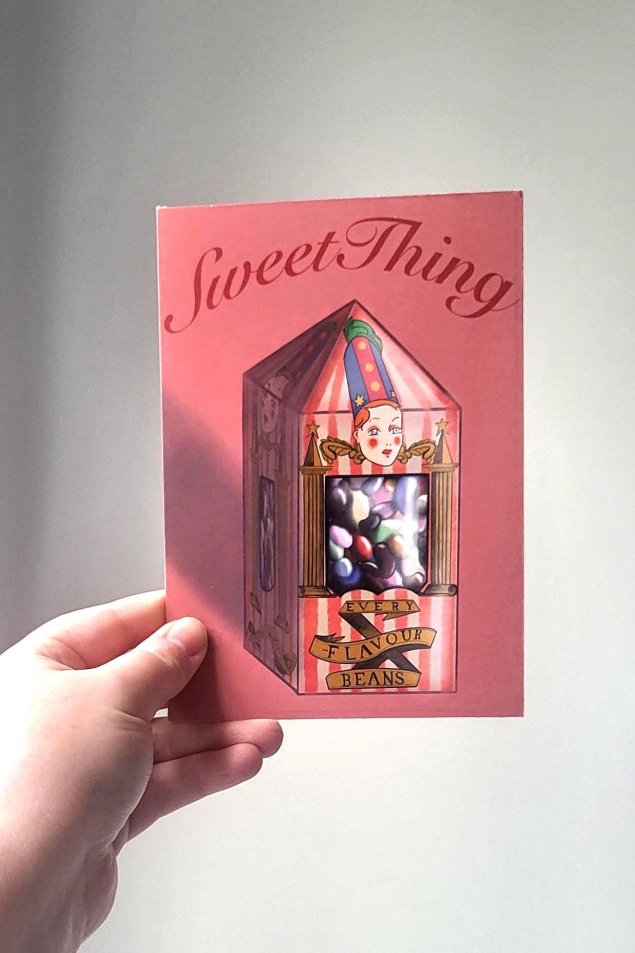 Harry Potter Bertie Bott's Every Flavour Sweets "Sweet thing" Card