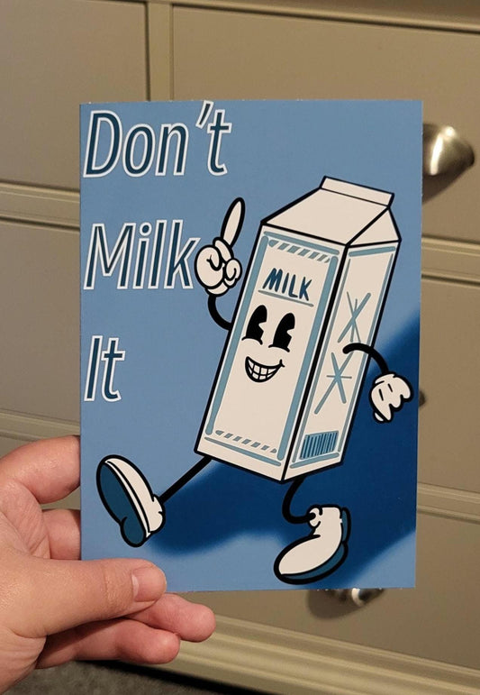 Get Well Soon "Don't Milk It" Card