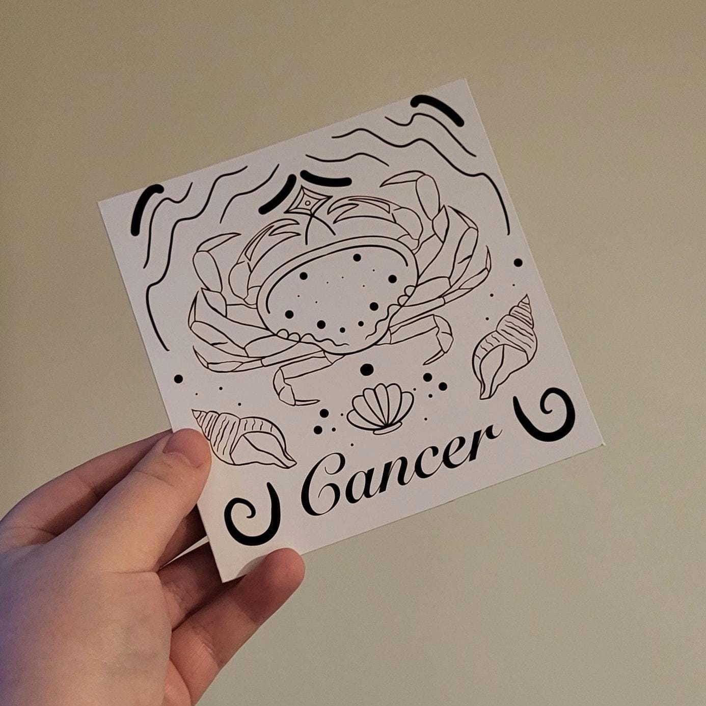 Cancer Zodiac Sign Card