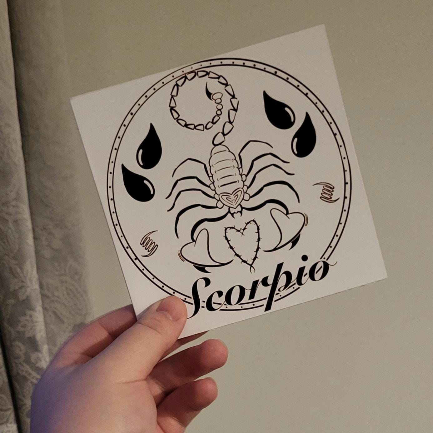 Scorpio Zodiac Sign Card