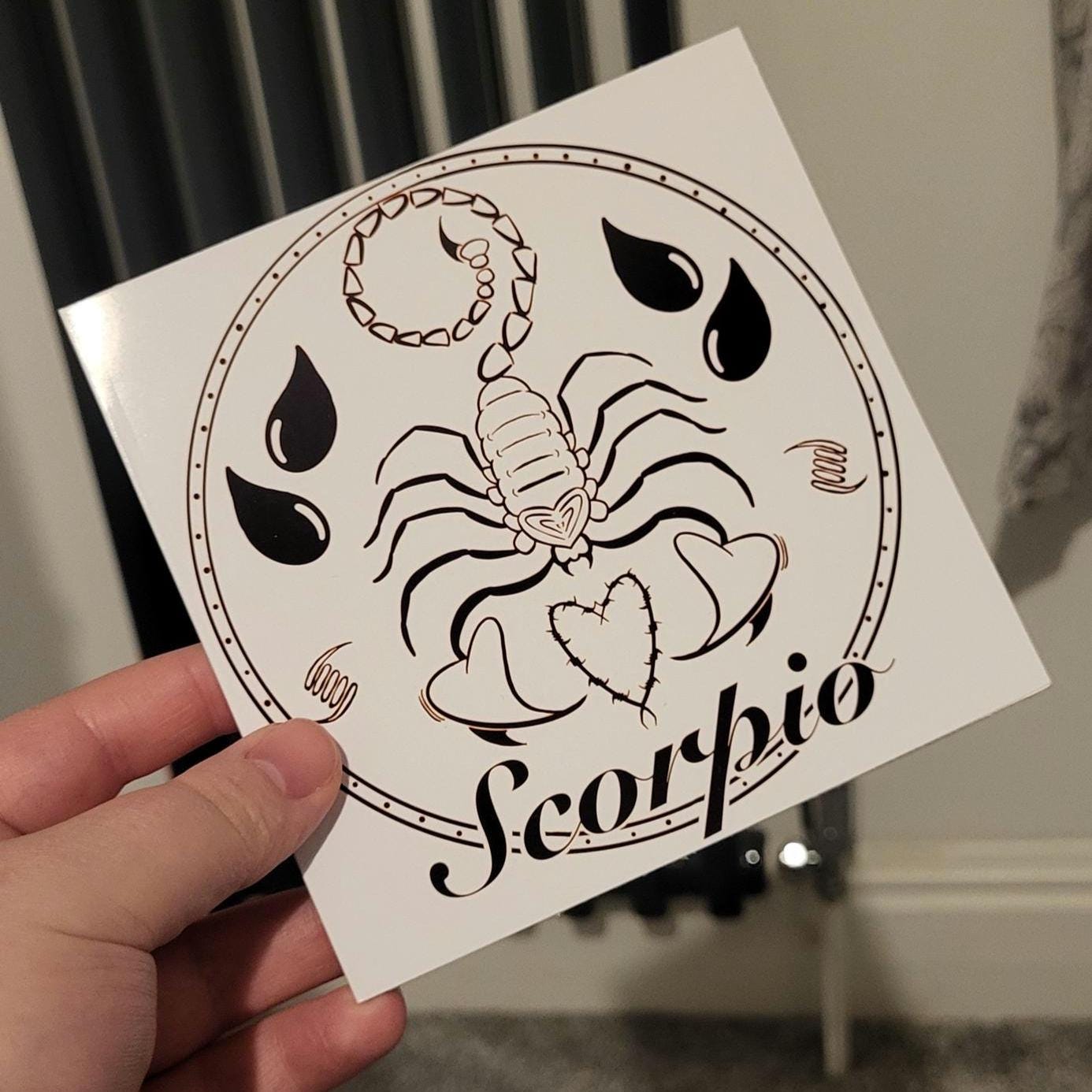 Scorpio Zodiac Sign Card