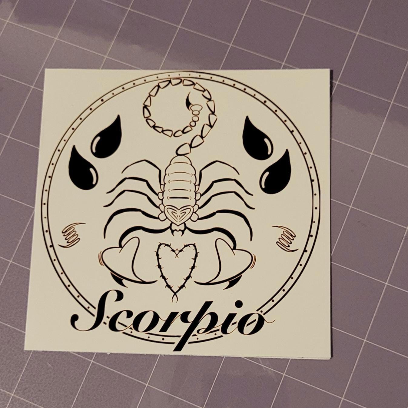 Scorpio Zodiac Sign Card