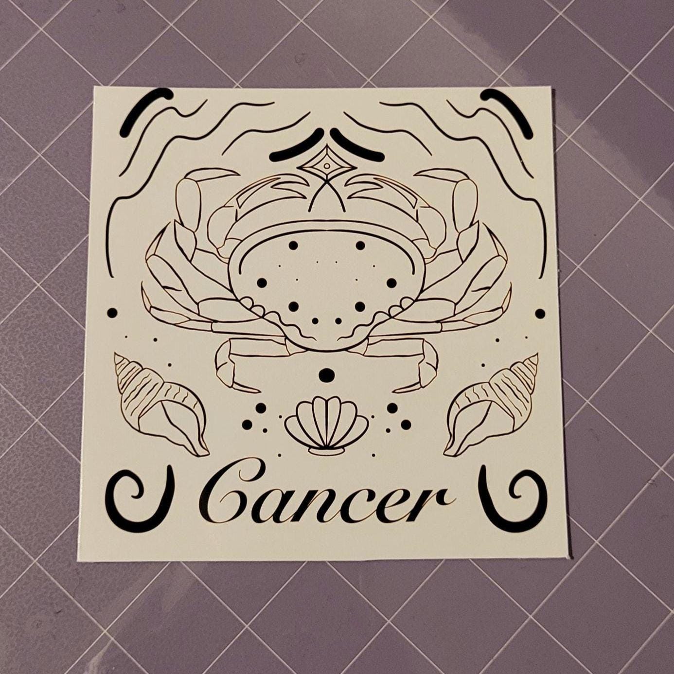 Cancer Zodiac Sign Card