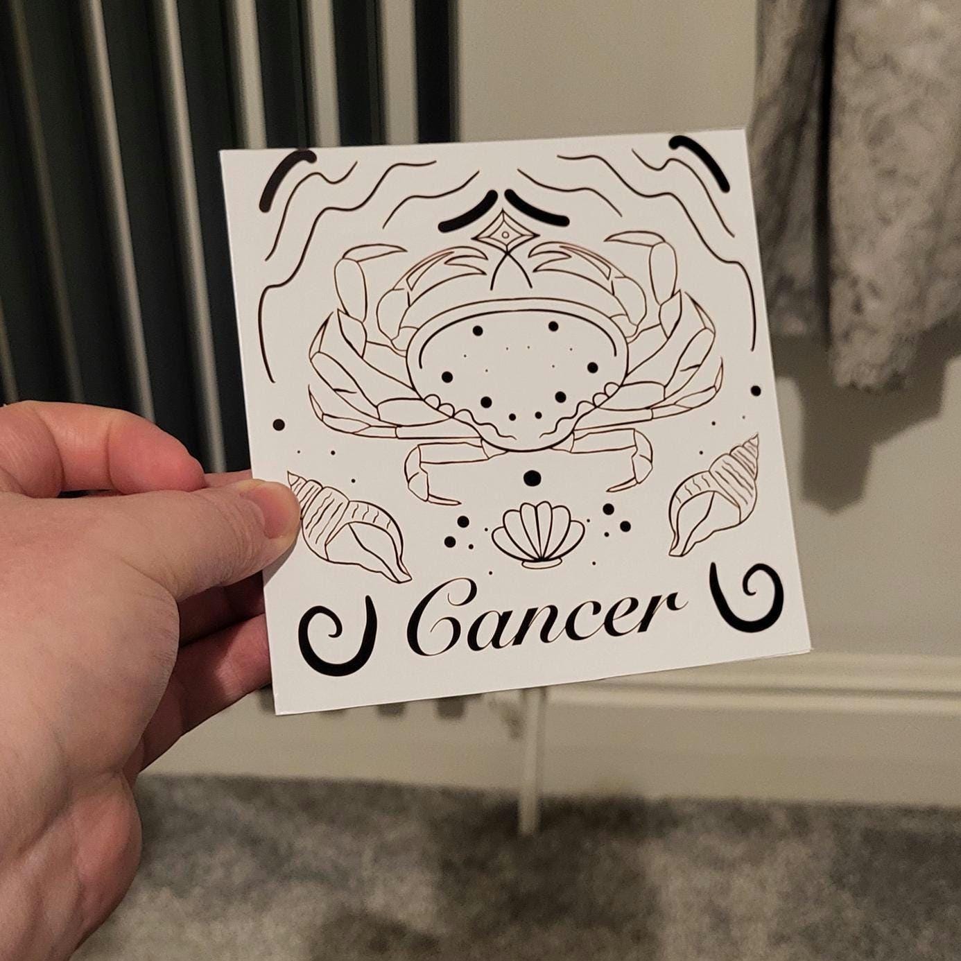 Cancer Zodiac Sign Card