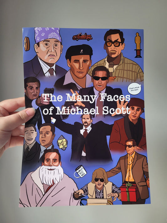 The Many Faces Of Michael Scott Poster - The Office US