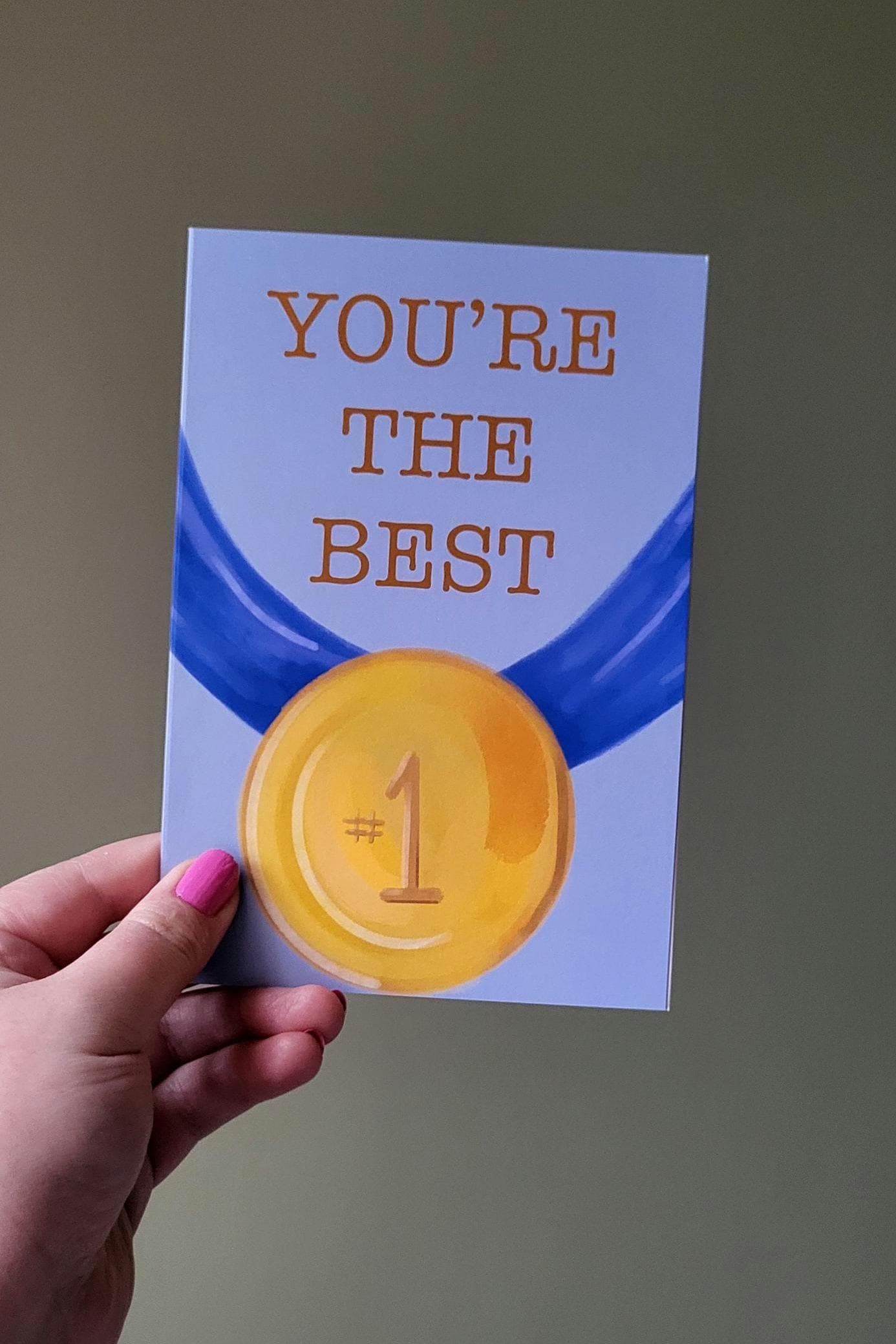 Medal Greeting Card "You're the best"