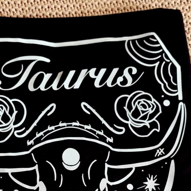 Taurus Design Unisex Cotton T-shirt - available in different sizes and colours