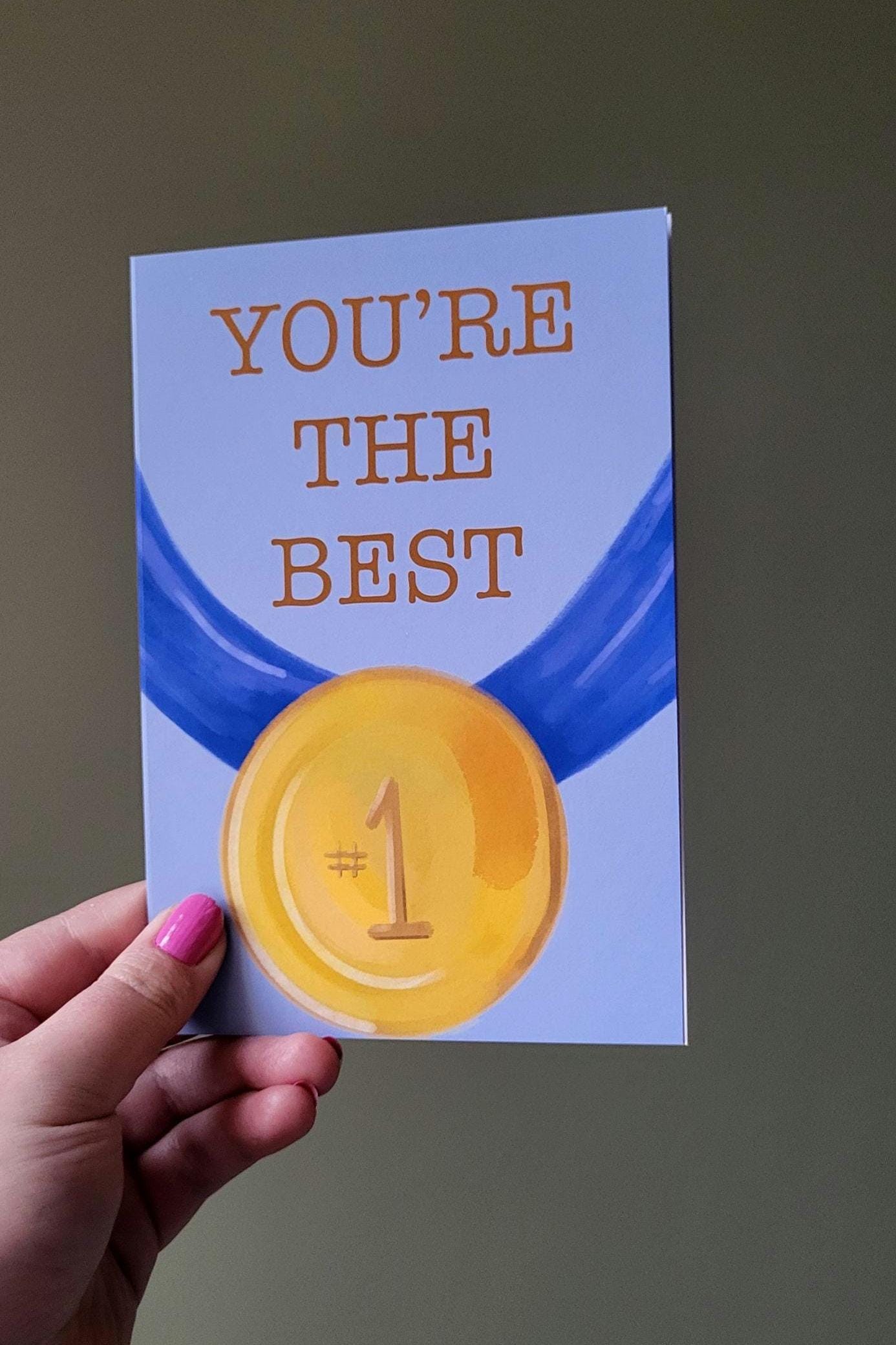Medal Greeting Card "You're the best"