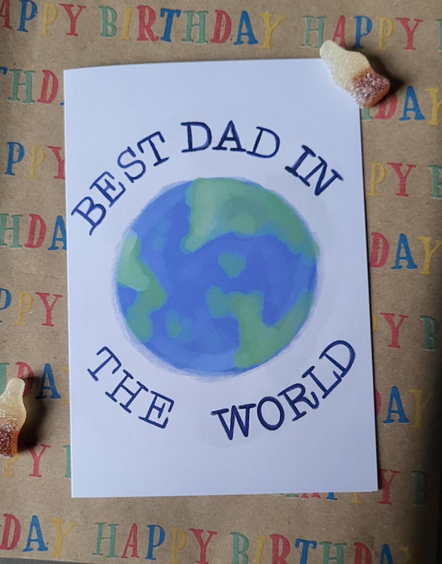 Fathers Day Card "Best Dad in the World"