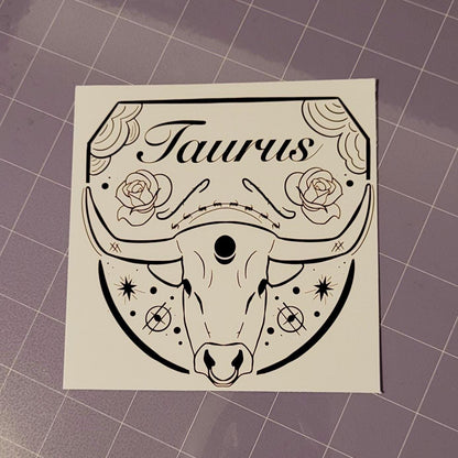 Taurus Zodiac Sign Card