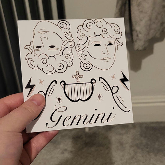 Gemini Zodiac Sign Card