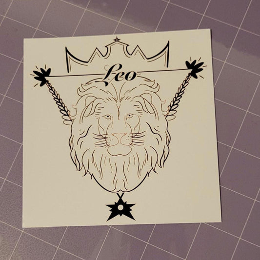 Leo Zodiac Sign Card