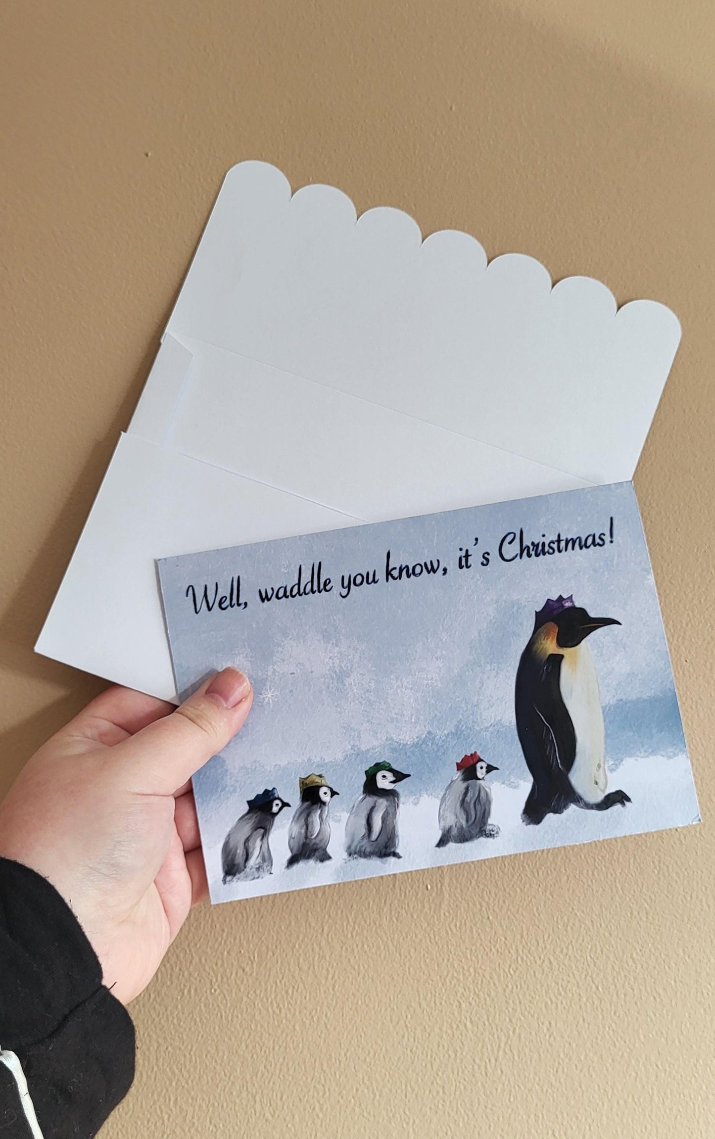 Penguins "Well, waddle you know, it's Christmas" Christmas Card