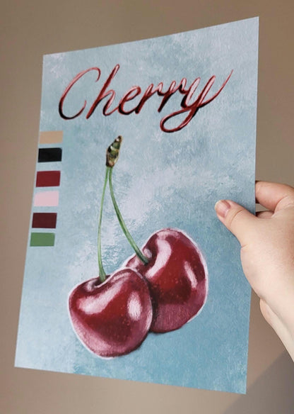 Double Cherries “Cherry” Print - available in different sizes