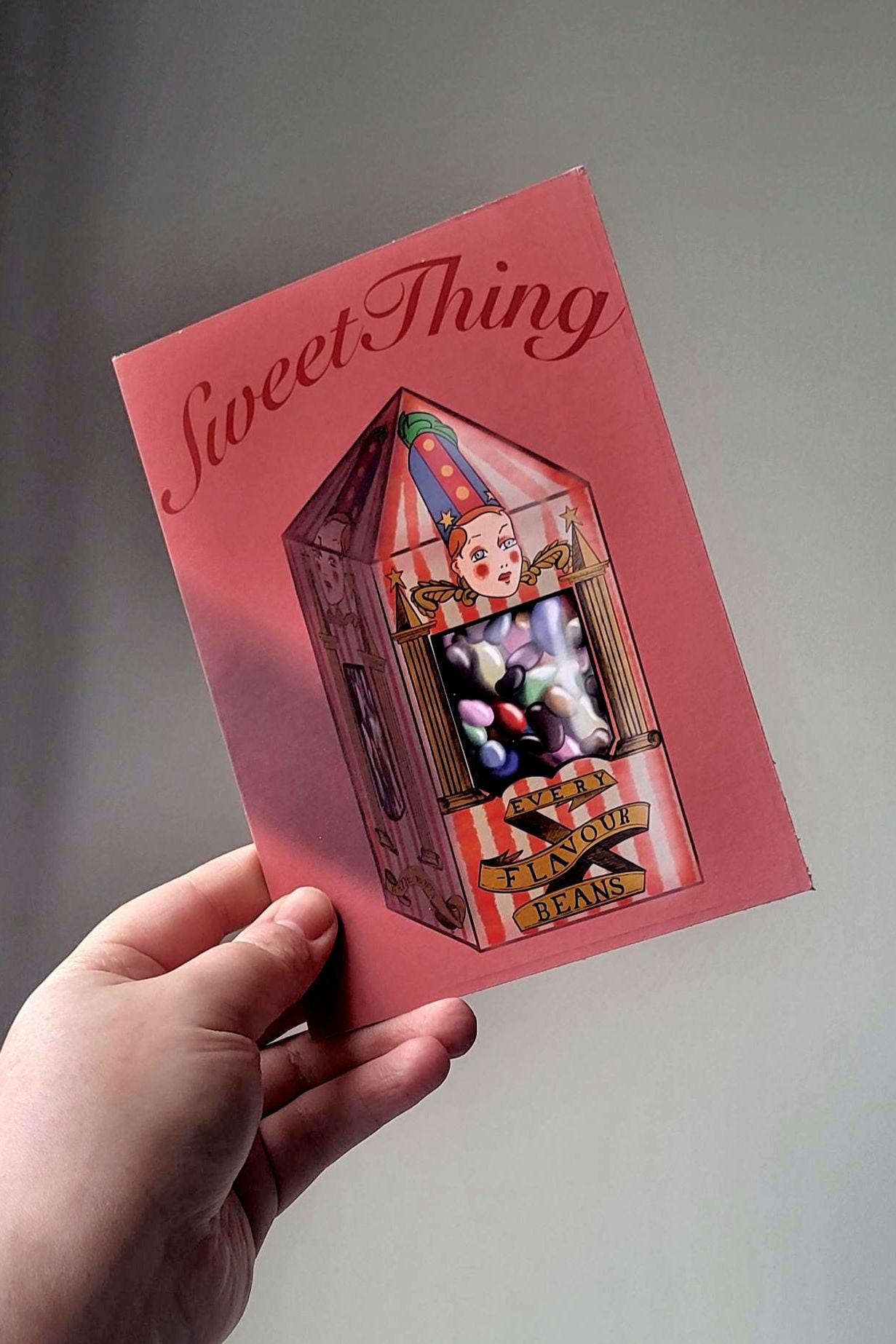 Harry Potter Bertie Bott's Every Flavour Sweets "Sweet thing" Card