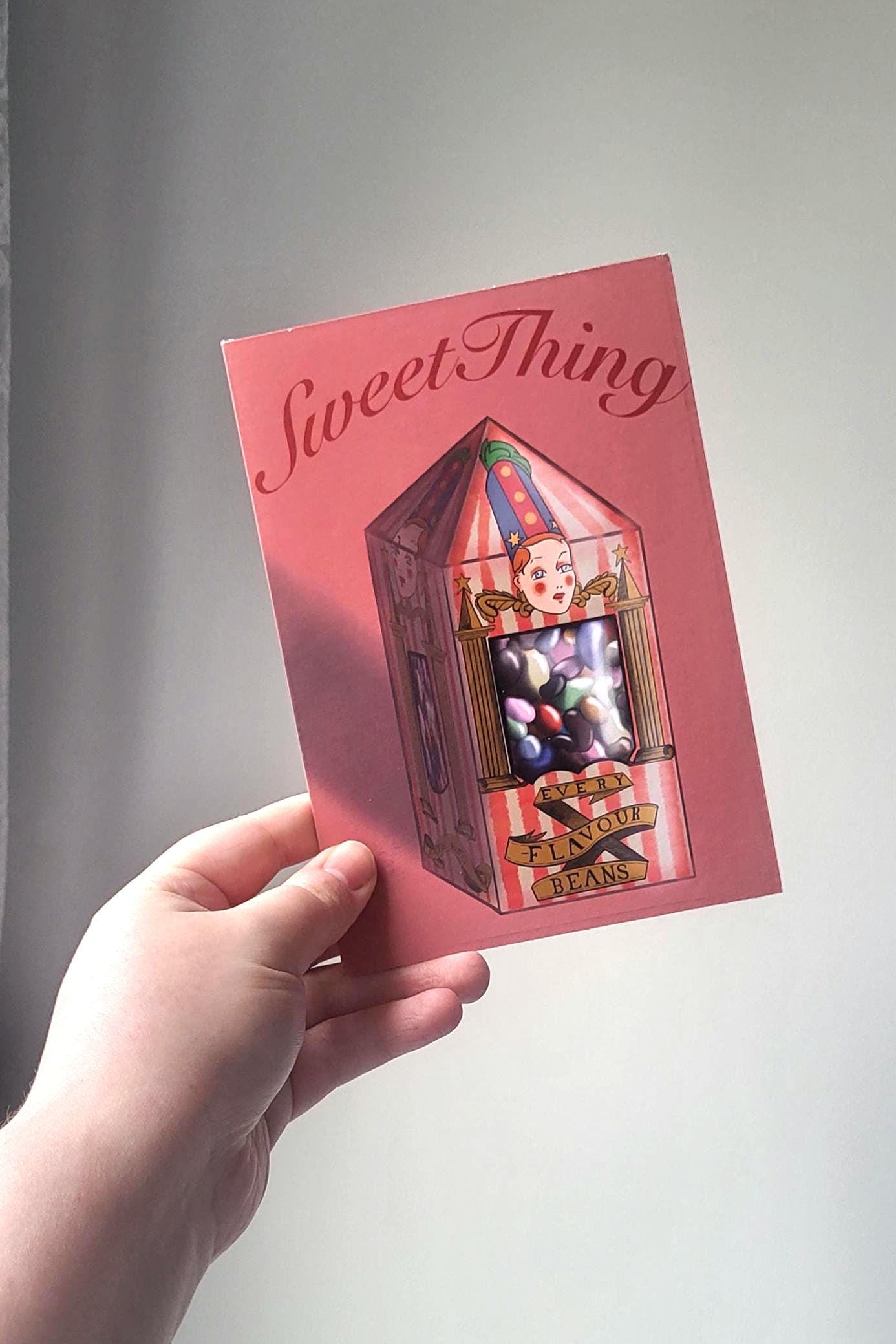 Harry Potter Bertie Bott's Every Flavour Sweets "Sweet thing" Card