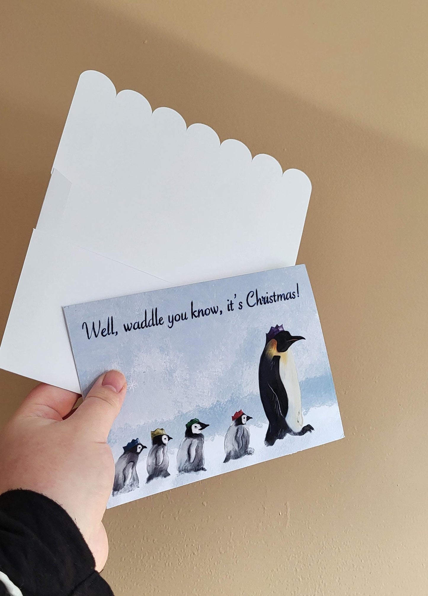 Penguins "Well, waddle you know, it's Christmas" Christmas Card