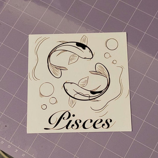 Pisces Zodiac Sign Card