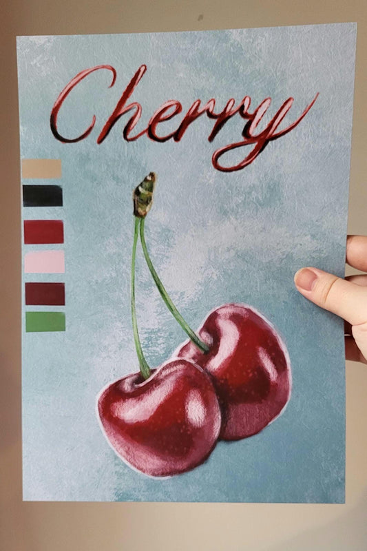 Double Cherries “Cherry” Print - available in different sizes