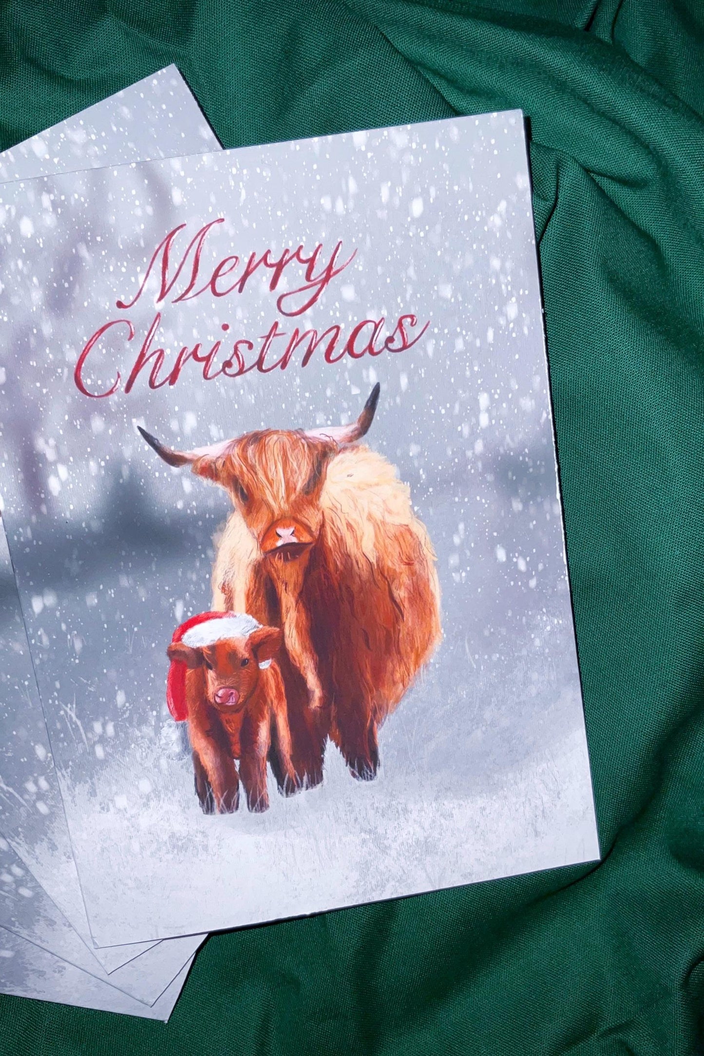 Highland Cows Christmas Card