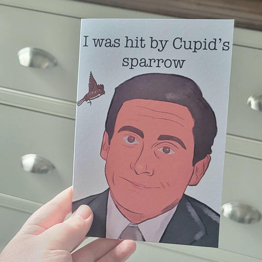 Michael Scott "Cupids Sparrow" anniversary/valentines card