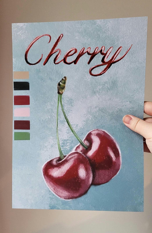 Double Cherries “Cherry” Print - available in different sizes