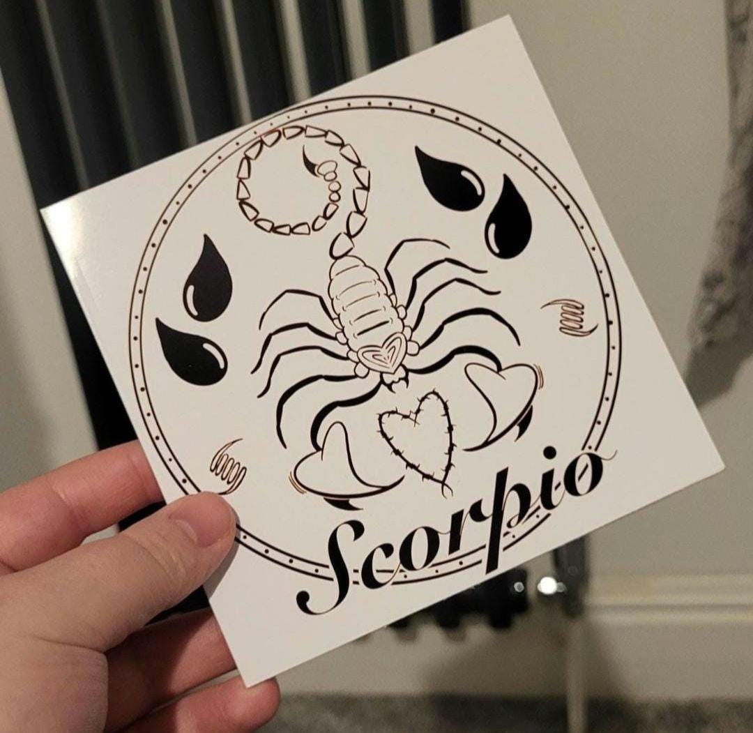 Scorpio Design Unisex Cotton T-shirt - available in different sizes and colours