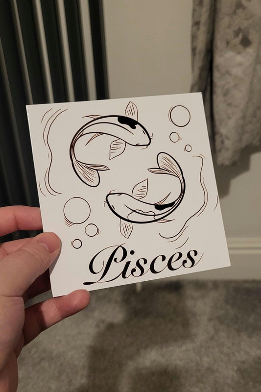 Pisces Zodiac Sign Card