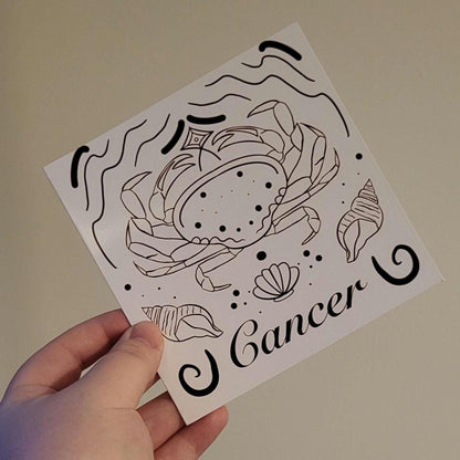 Cancer Zodiac Sign Card