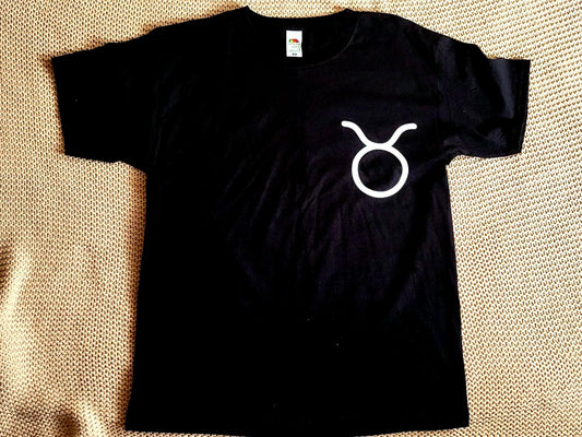 Taurus Design Unisex Cotton T-shirt - available in different sizes and colours
