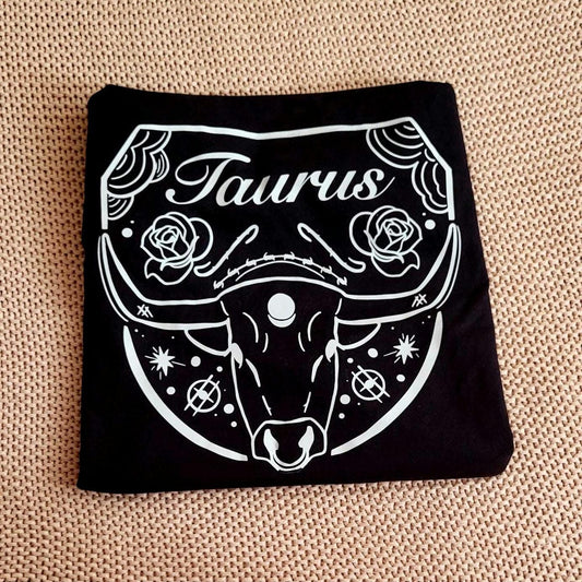 Taurus Design Unisex Cotton T-shirt - available in different sizes and colours