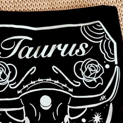 Taurus Design Unisex Cotton T-shirt - available in different sizes and colours