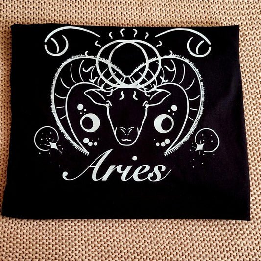 Aries Design Unisex Cotton T-shirt - available in different sizes and colours