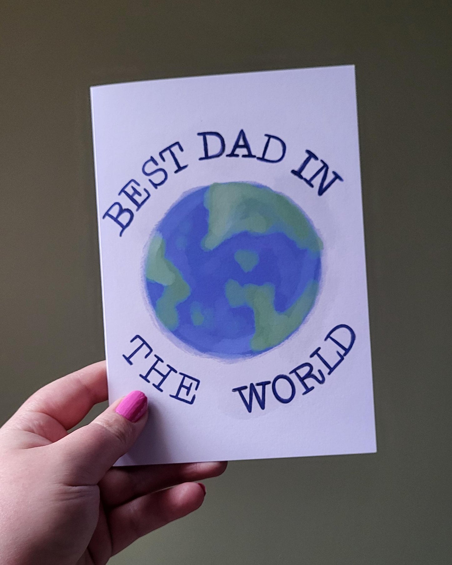 Fathers Day Card "Best Dad in the World"