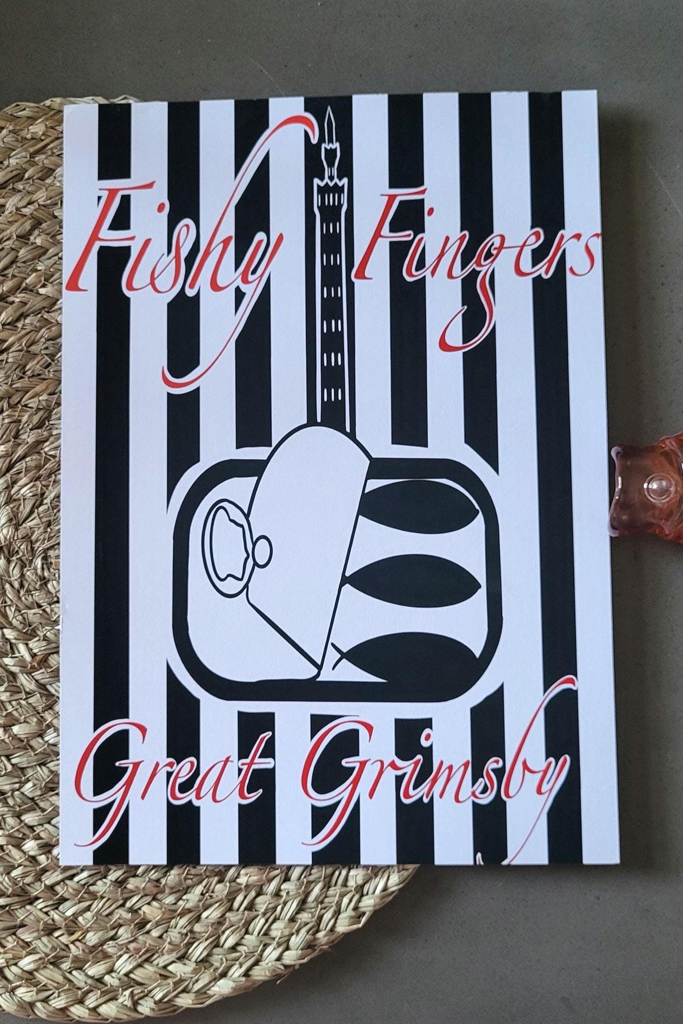 Great Grimsby 'Fishy Fingers' Art Print