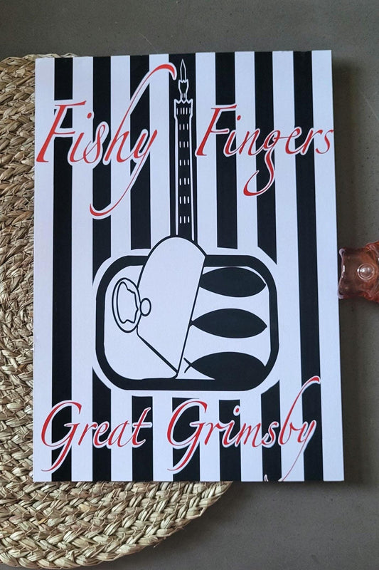 Great Grimsby 'Fishy Fingers' Art Print